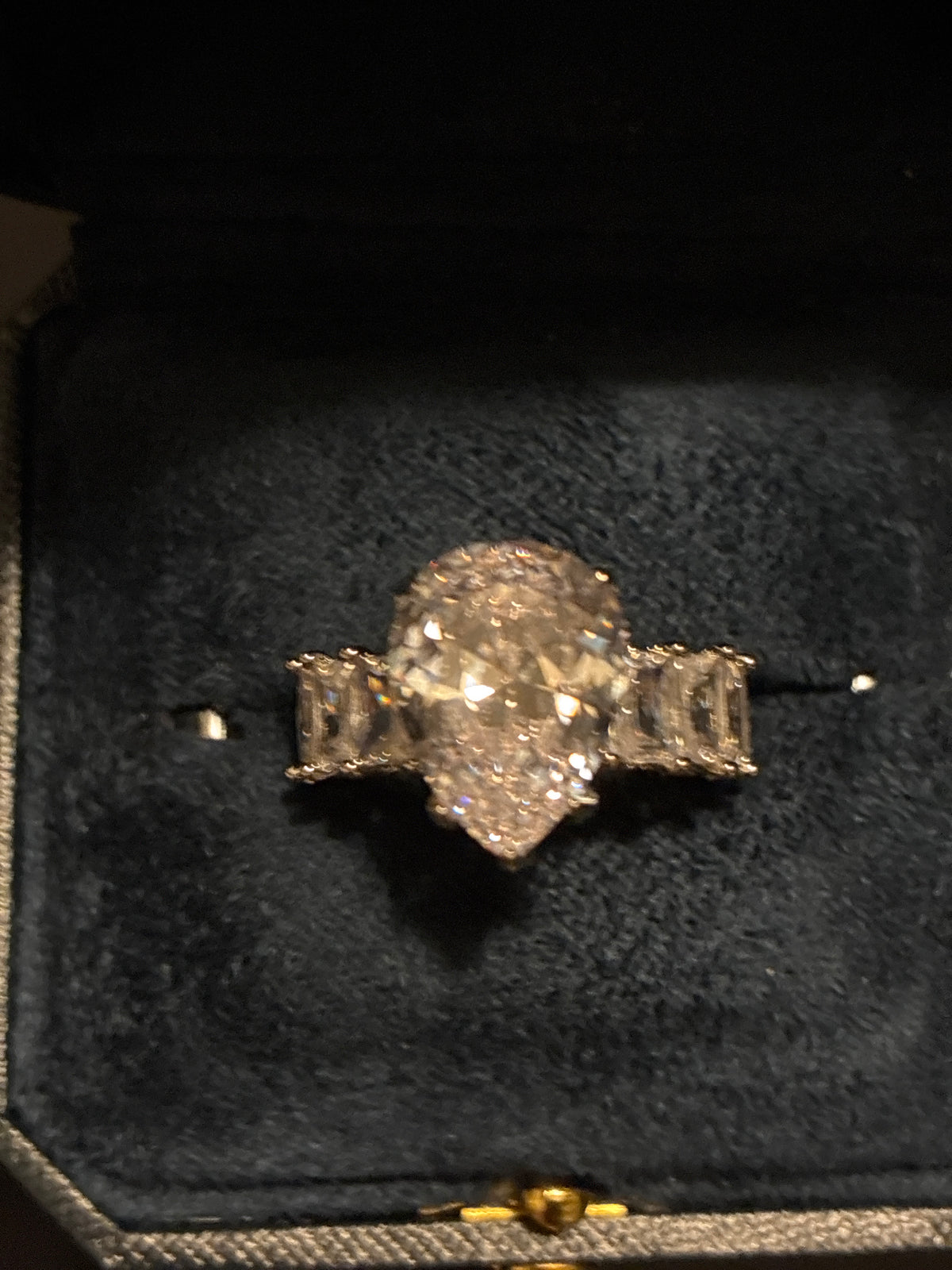 CZ Silver Tone Ring