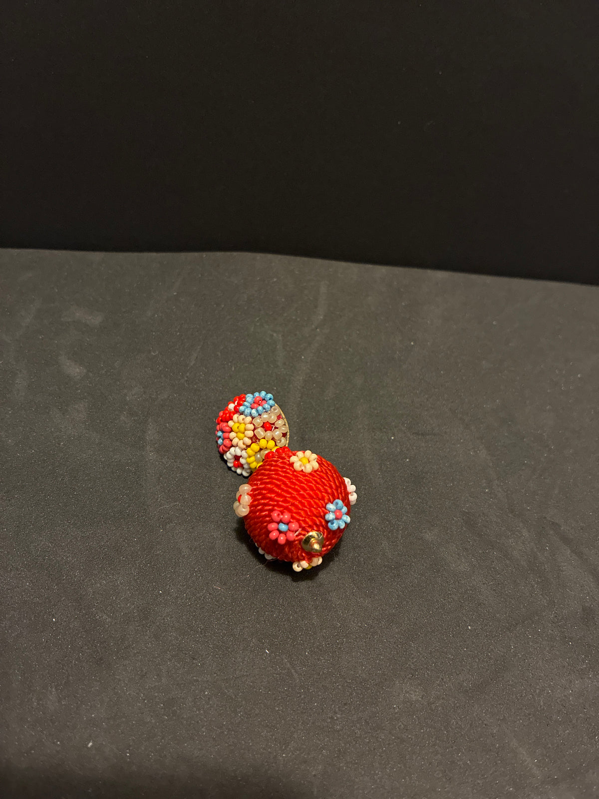 Handmade Bead and Rope Drop Earrings