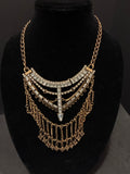 Vintage Gold Tone Statement Necklace