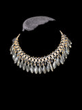 Vintage Glass Bead Choker Statement Necklace