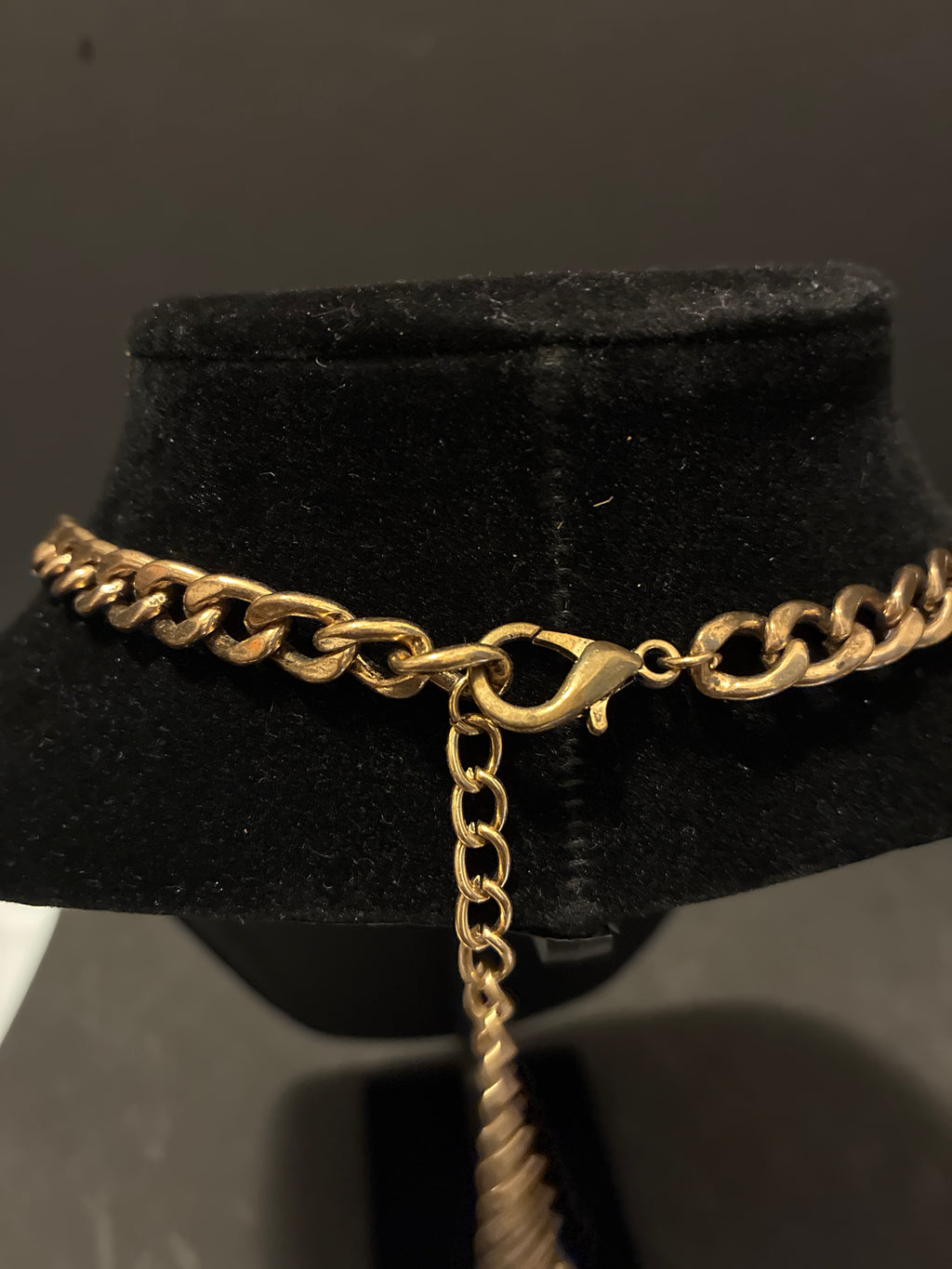 Vintage Gold Tone Statement Necklace