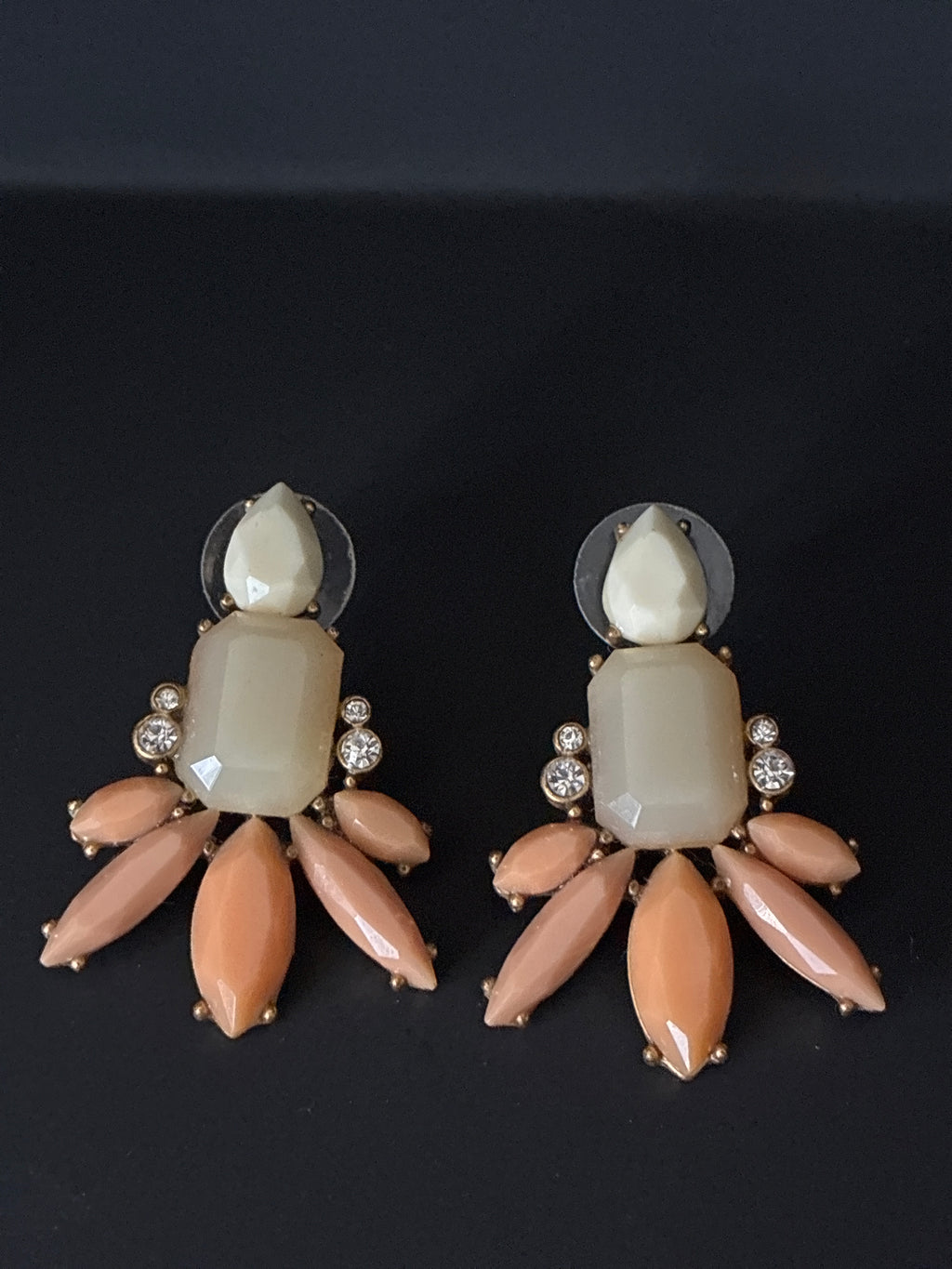 Vintage J Crew Rhinestone Earrings