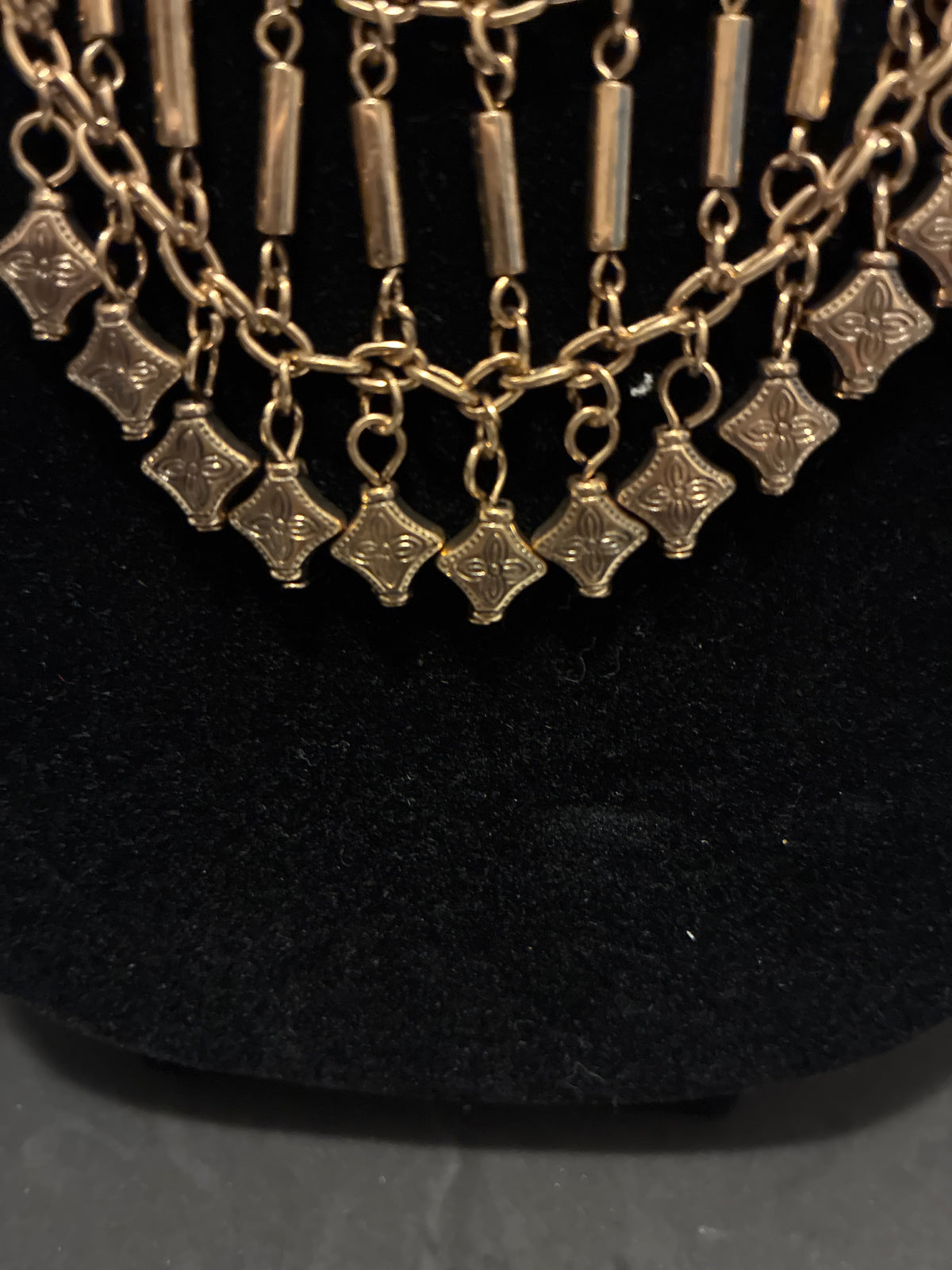 Vintage Gold Tone Statement Necklace