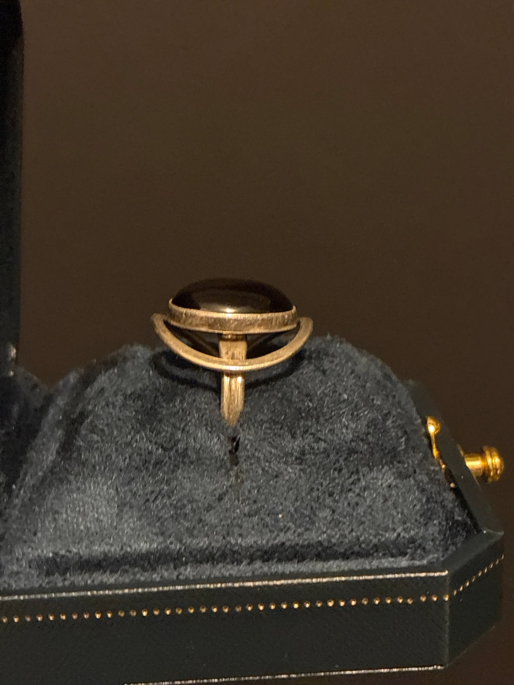 Vintage Silver Onyx Cocktail Ring