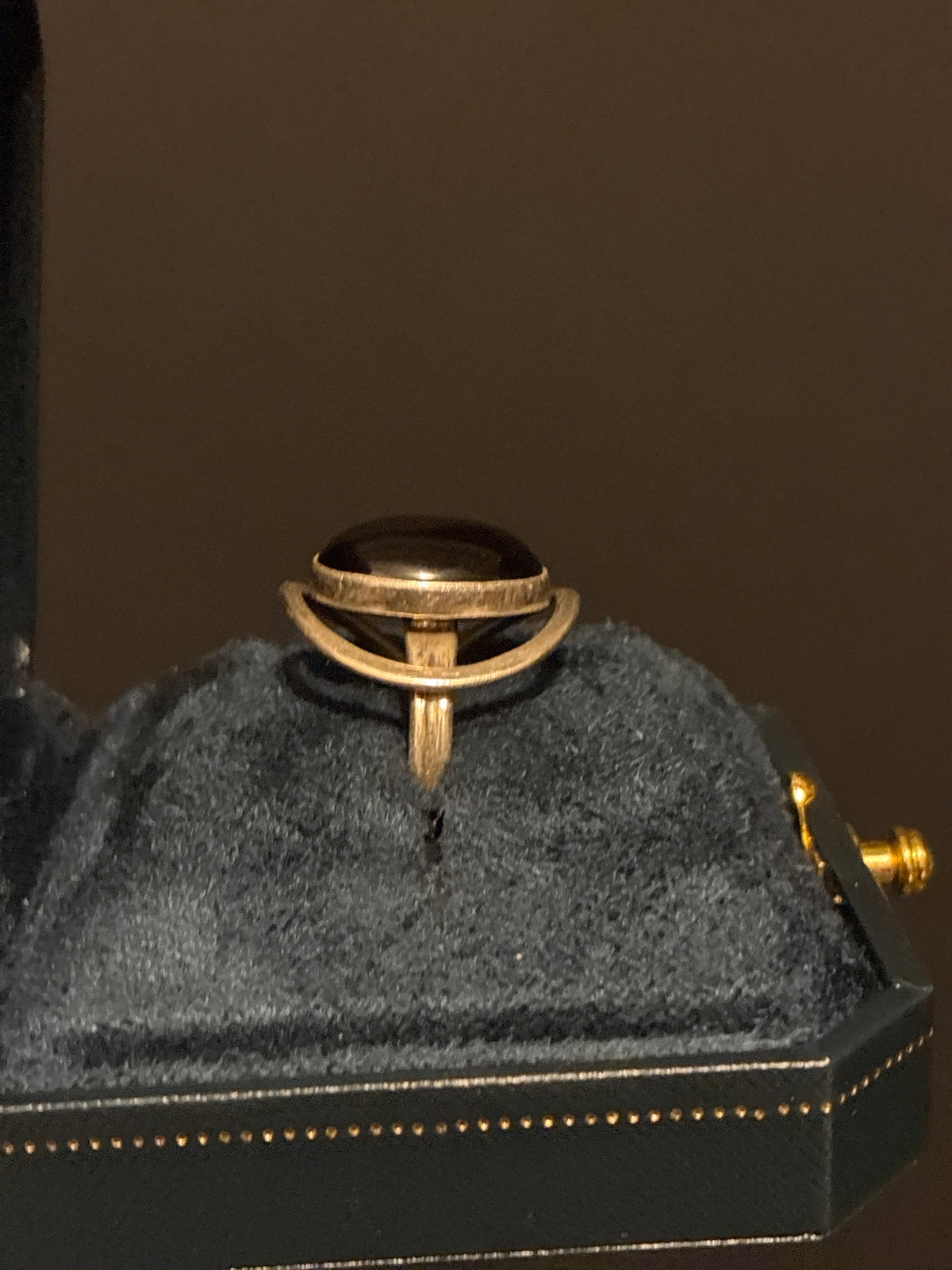 Vintage Silver Onyx Cocktail Ring